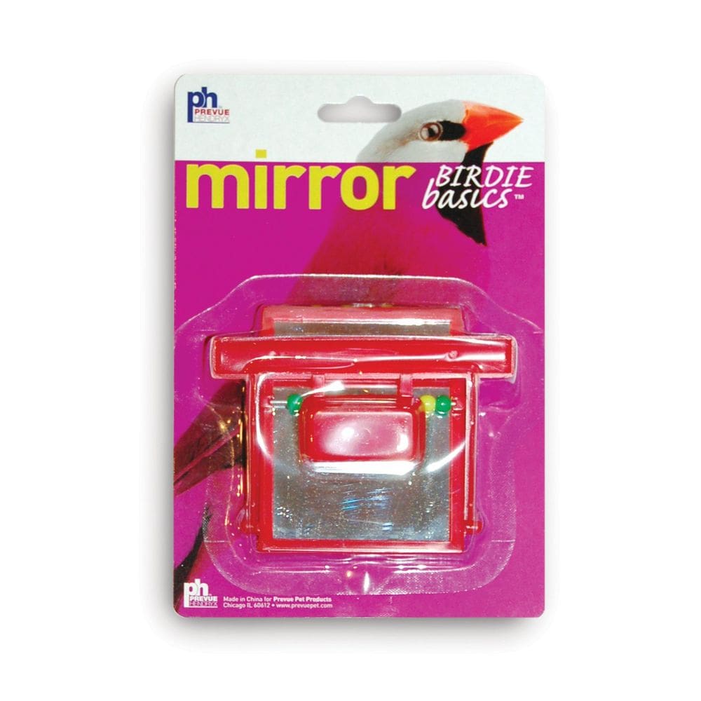 Espelho Bird Toy Prevue Hendryx Perch com miçangas para pássaros