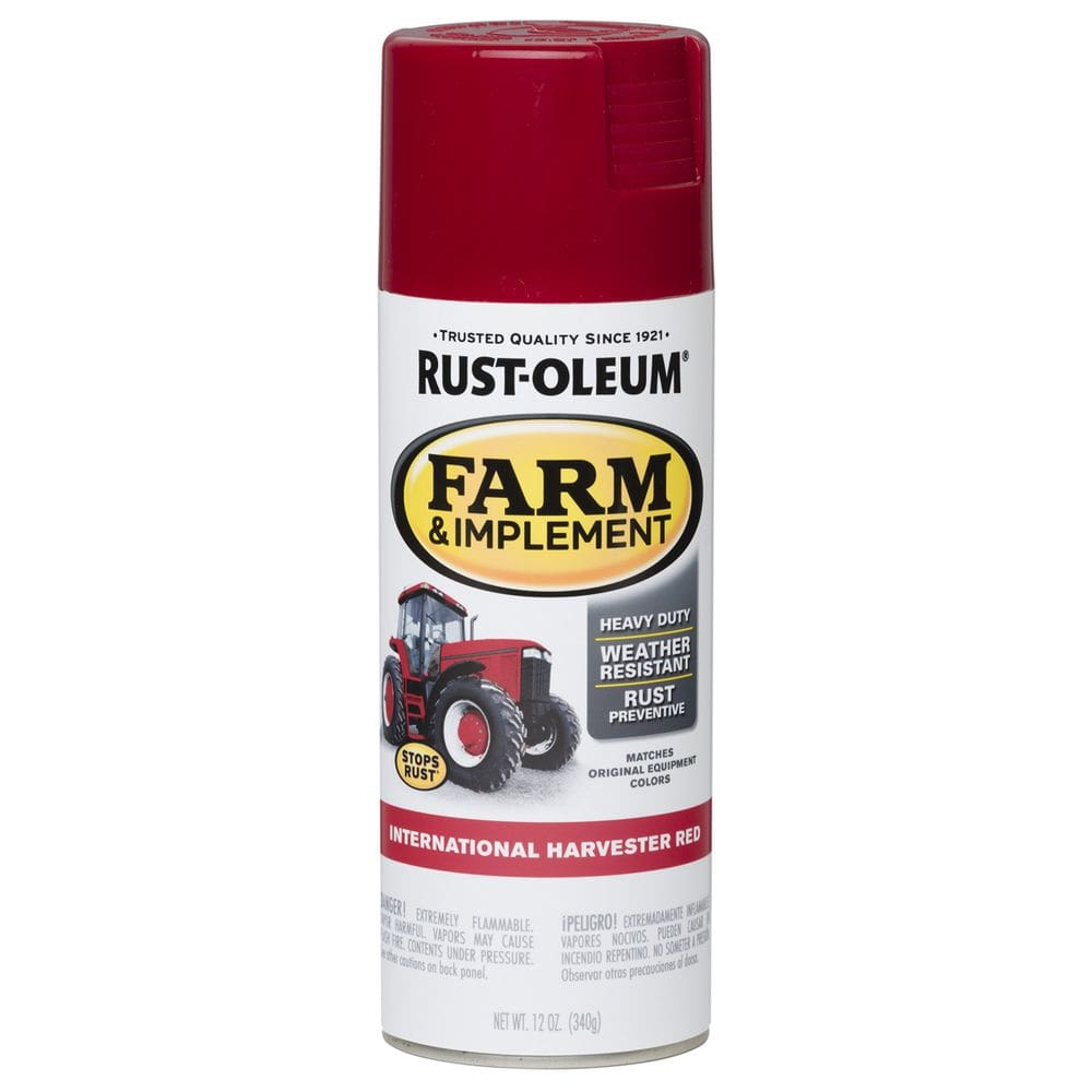 Tinta spray Rust-Oleum 280127 Farm & Implement 340g vermelha