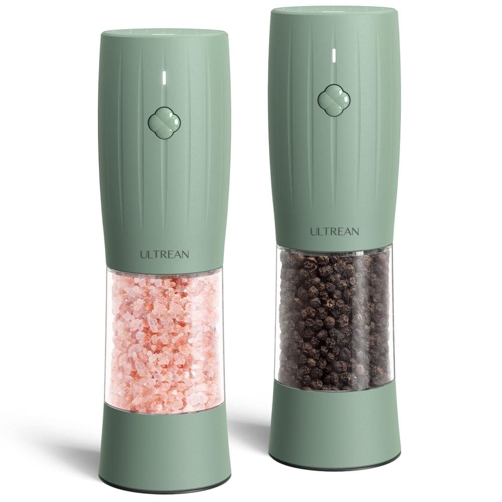Conjunto elétrico de moedor de sal e pimenta Ultrean com listrado
