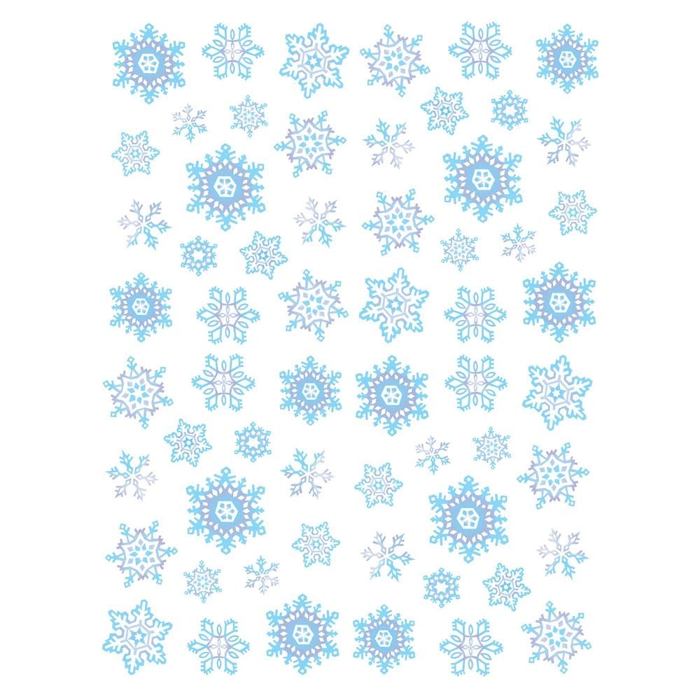 Adesivos Beistle Snowflake Winter Decor 15 ícones por folha