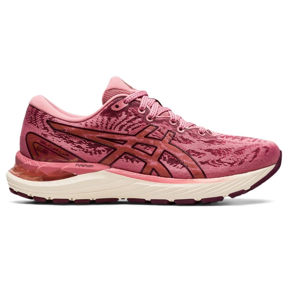 Tênis de corrida ASICS Gel-Cumulus 23 femininos Smokey Rose/Deep Mars