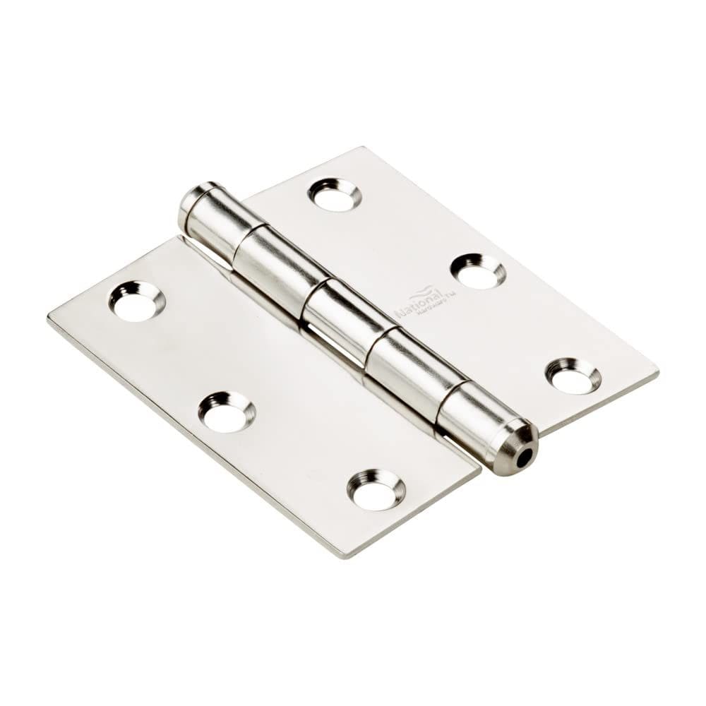 Dobradiça de porta National Hardware N276-980 em aço inoxidável 7,5 cm