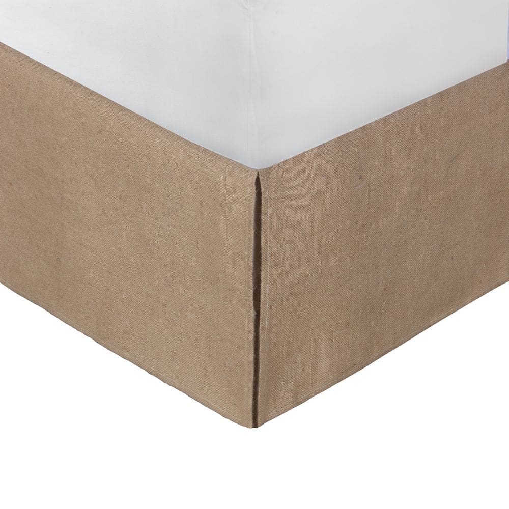 Saia de cama Greenland Home GL-1710EBKT Burlap Natural Twin