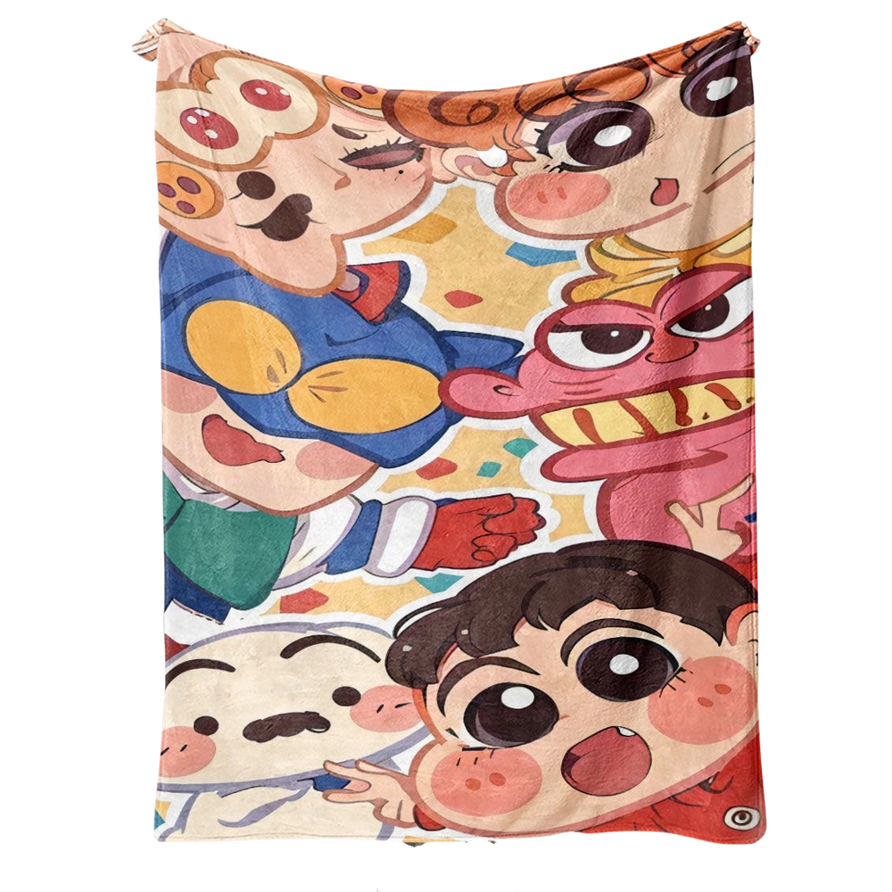 Cobertor SANMU Flannel Soft Anime Crayon Shin-chan 300g