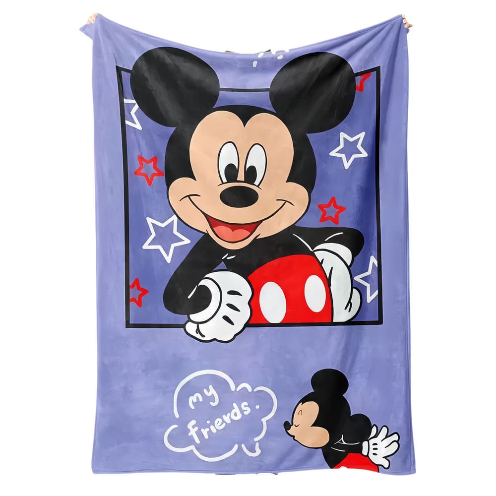 Cobertor SANMU Flannel Soft Anime Mickey 300g poliéster