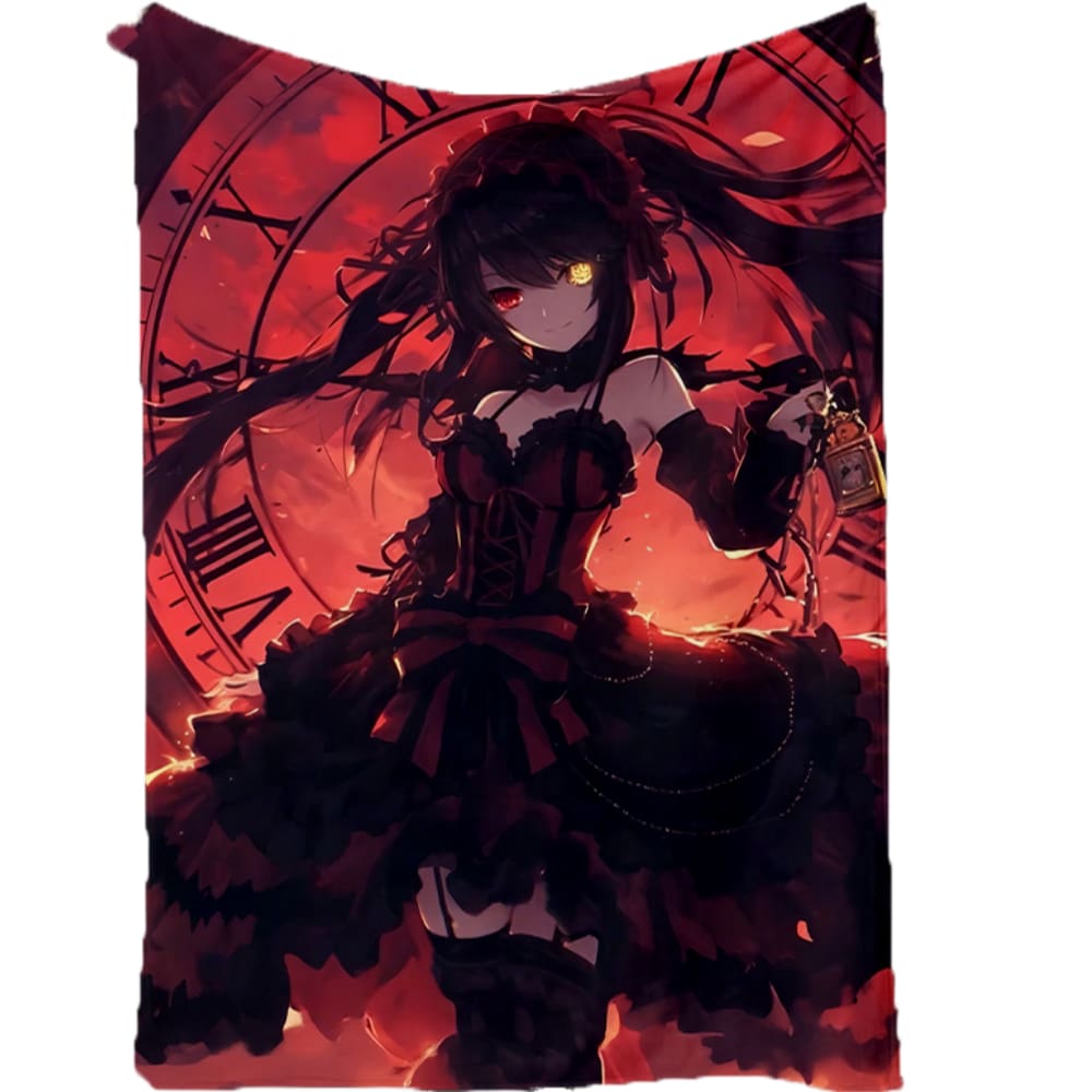 Cobertor SANMU Flannel Halloween Pattern DATE A LIVE Nightmare