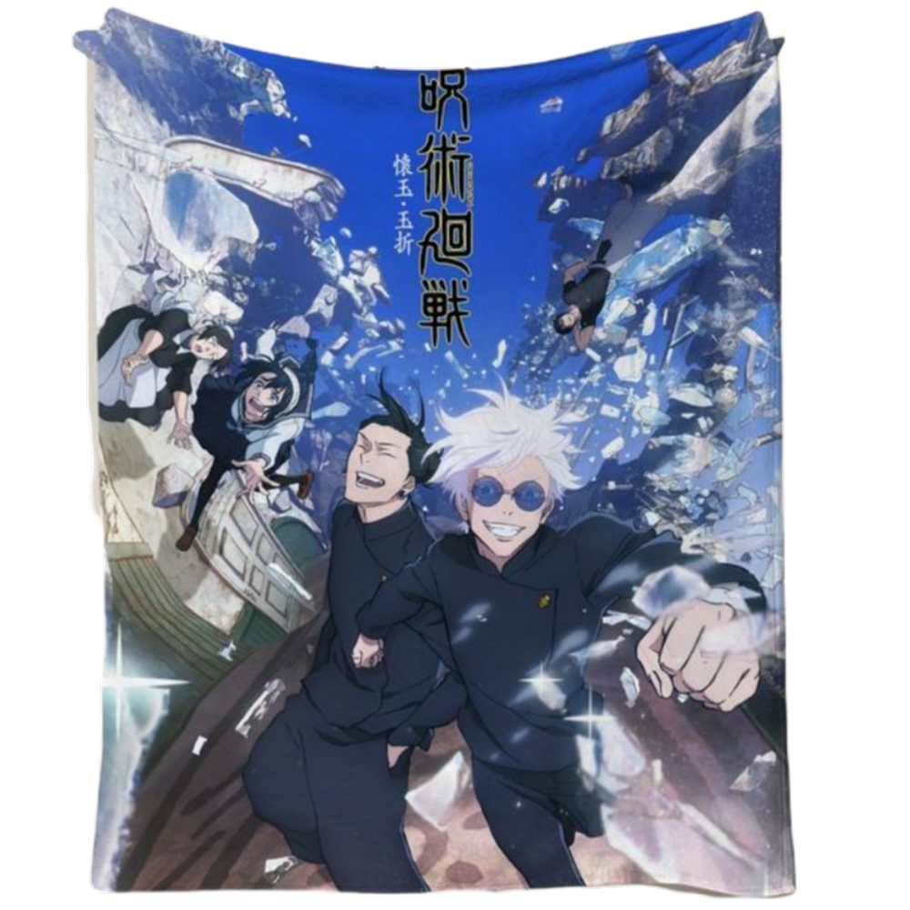Cobertor SANMU Flannel Jujutsu Kaisen Soft Polyester 300g