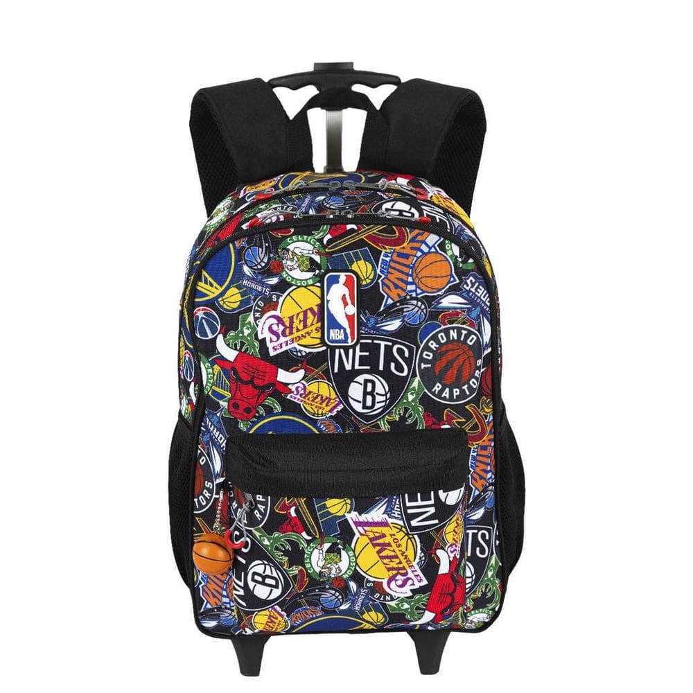 Mochila Carrinho Externo Nba Begins Logos - Preto