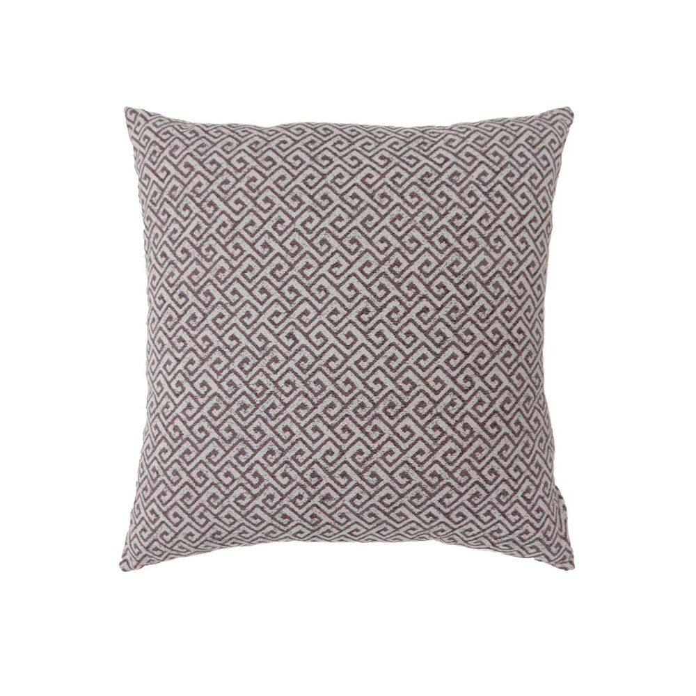 Conjunto de travesseiros Benzara de 2 quadrados marrons 56x56x5 cm