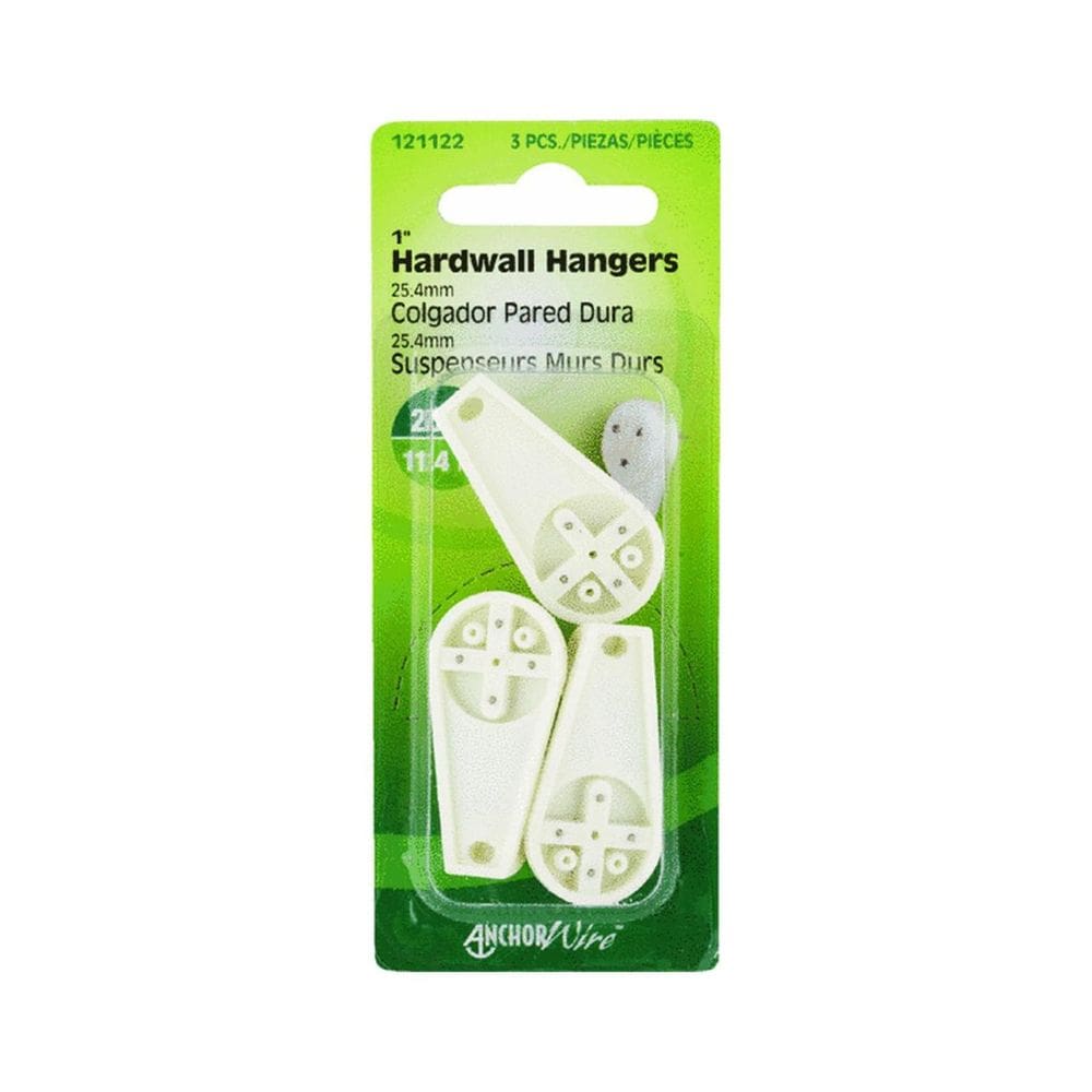 Cabides para fotos Hillman Hardwall Large, pacote com 3, brancos