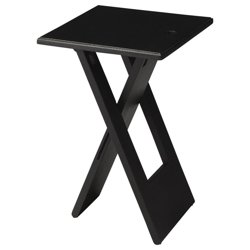 Mesa dobrável Butler Hammond Black Mango Wood Square
