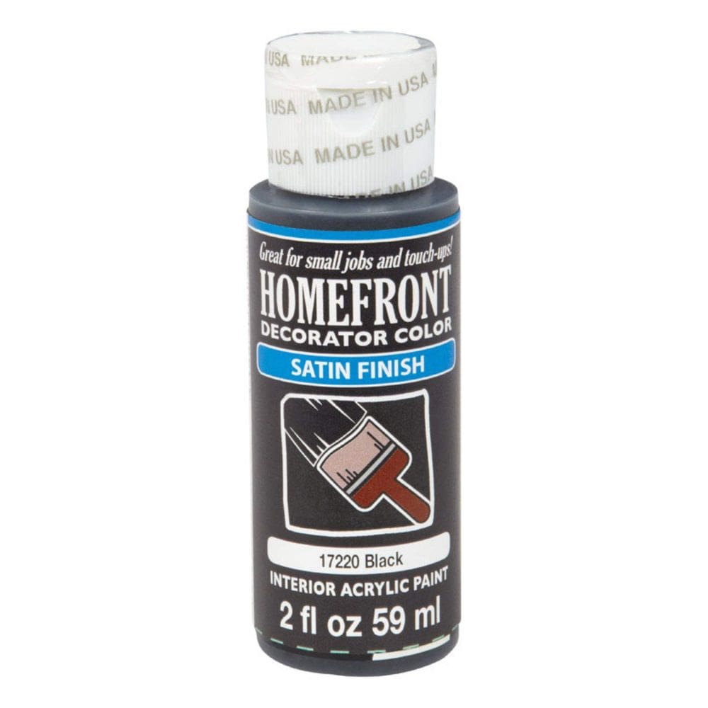 Tinta interior Homefront Acrílico Acetinado Preto 59 ml