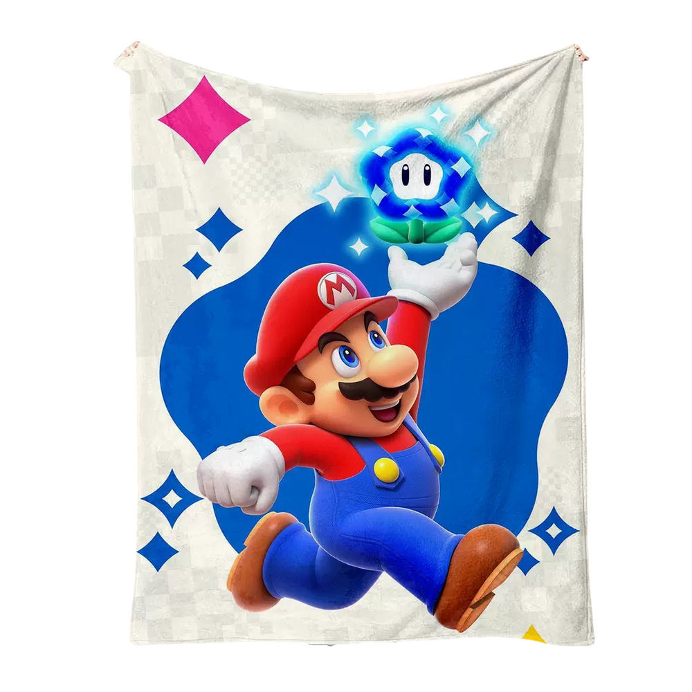 Manta SANMU Flannel Soft Anime Mario Flower 300g