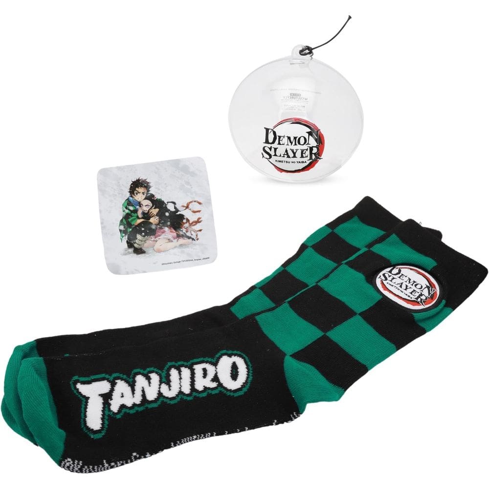 Pacote de Natal CultureFly Demon Slayer, ornamento, adesivo e meias