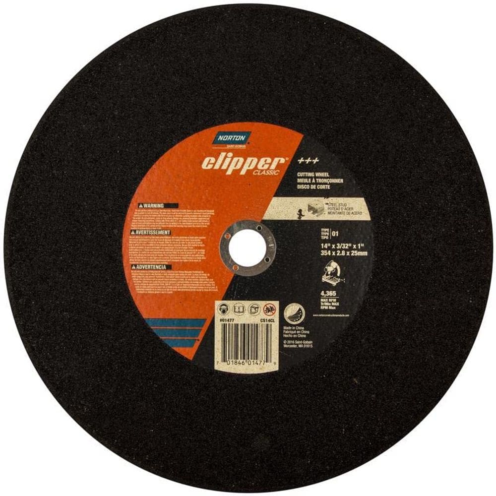 Serra de roda Norton Clipper 70184601477 T1 de 14 polegadas