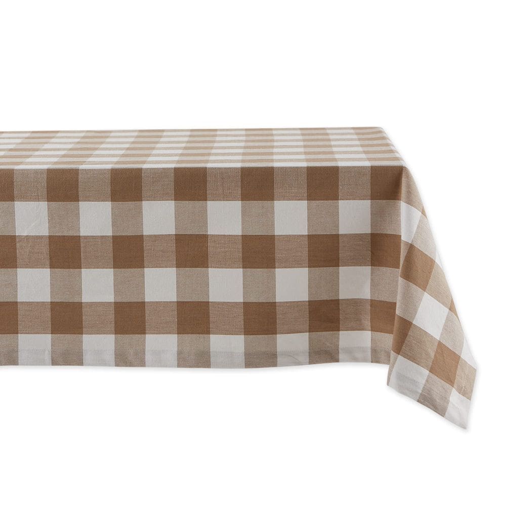 Toalha de mesa DII Buffalo Check Classic Farmhouse 152x264cm Stone