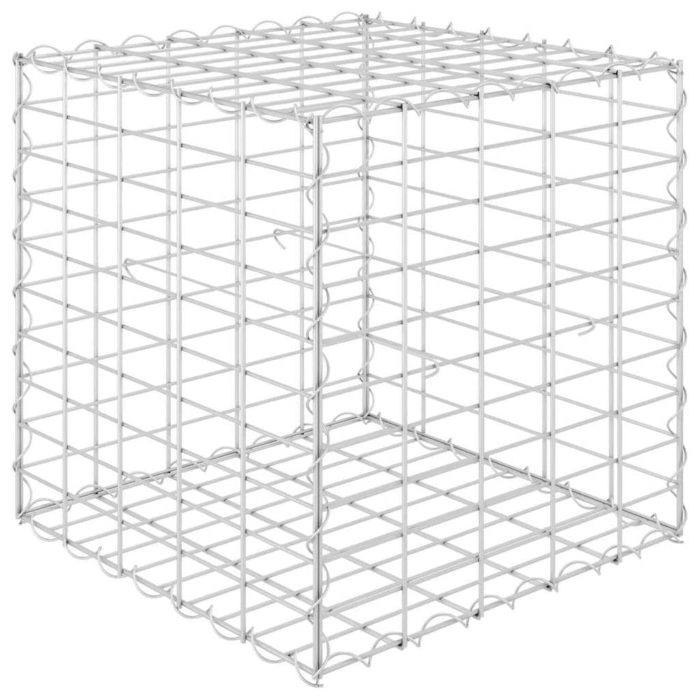 Cama elevada de gabião VidaXL Cube Steel Wire 50x50cm