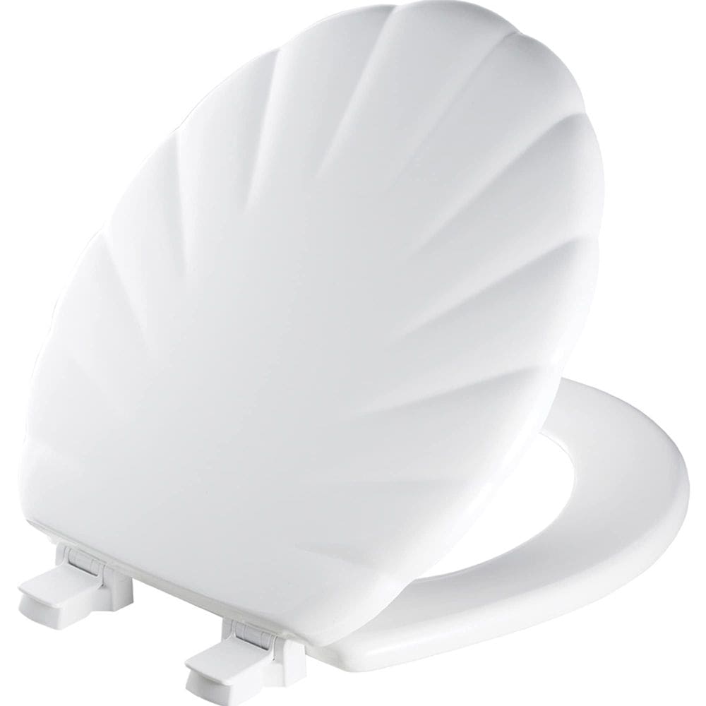 Assento sanitário Mayfair Sculptured Shell Durable Wood Round White