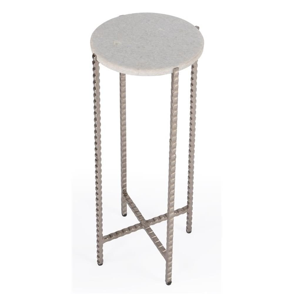 Mesa lateral Butler Specialty Company Nigella White Marble