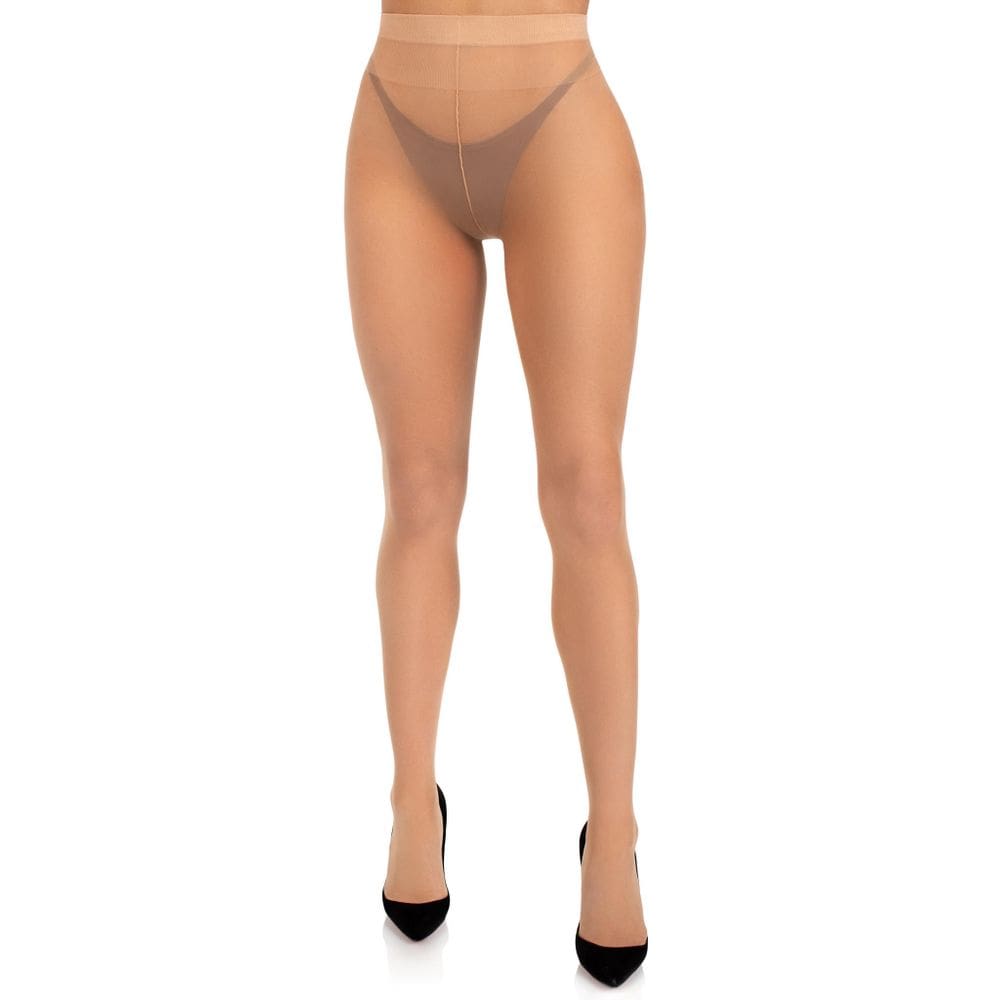 Meia-calça Leg Avenue Spandex Sheer Support para mulheres nuas