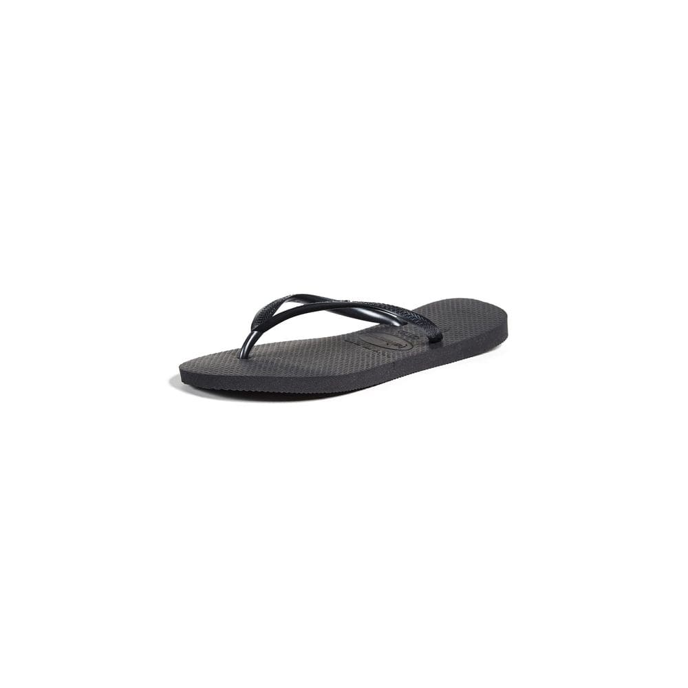 Chinelos Havaianas Slim Spring Summer para mulheres pretos