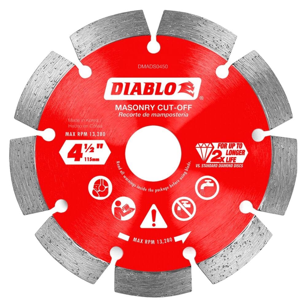 Lâmina de serra Diablo DMADS0450 11,5 cm 2,2 mm Kerf 13280 RPM