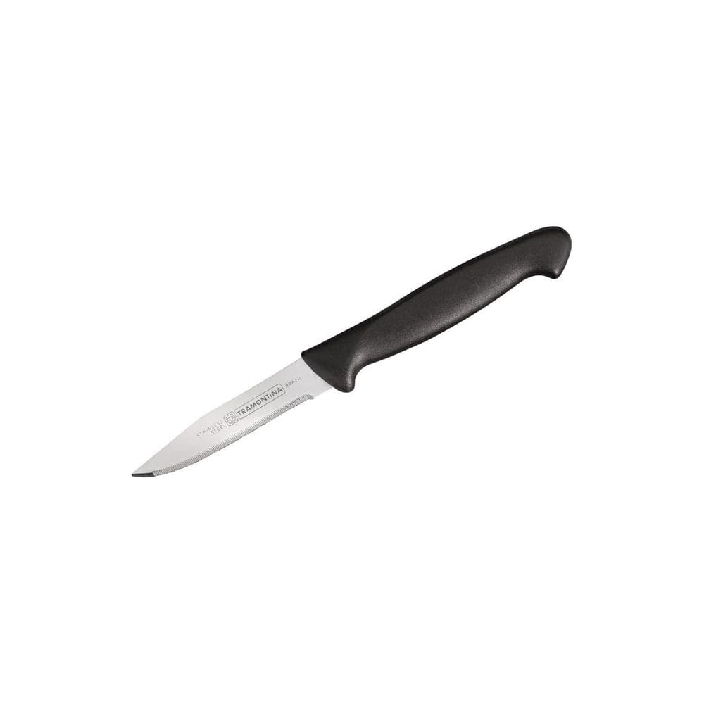 Faca de descascar Tramontina Plastic Handle 3, lâmina de aço carbono