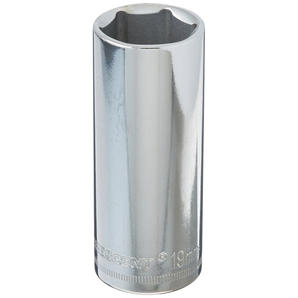 Soquete Crescent 3/8” Drive, 6 pontos de profundidade, 19 mm