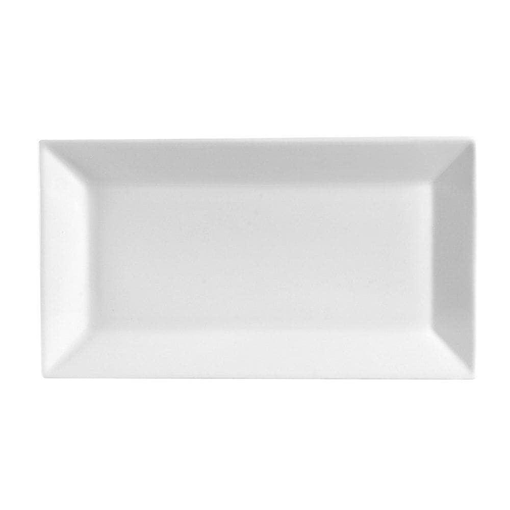 Prato Yanco ML-208 Retangular 20x13cm Porcelana Super Branca