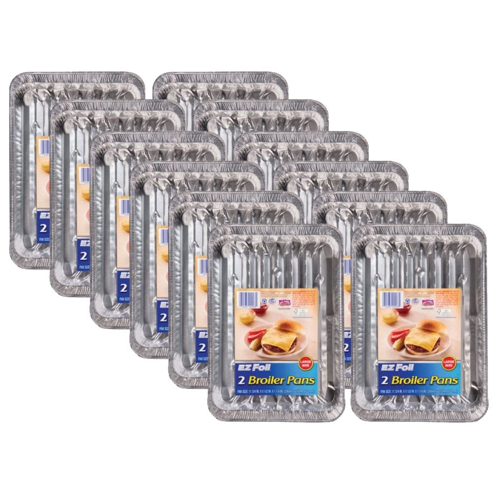 Frigideira Hefty EZ Foil Super 21,6 x 29,8 cm Prata 2 unidades x 12