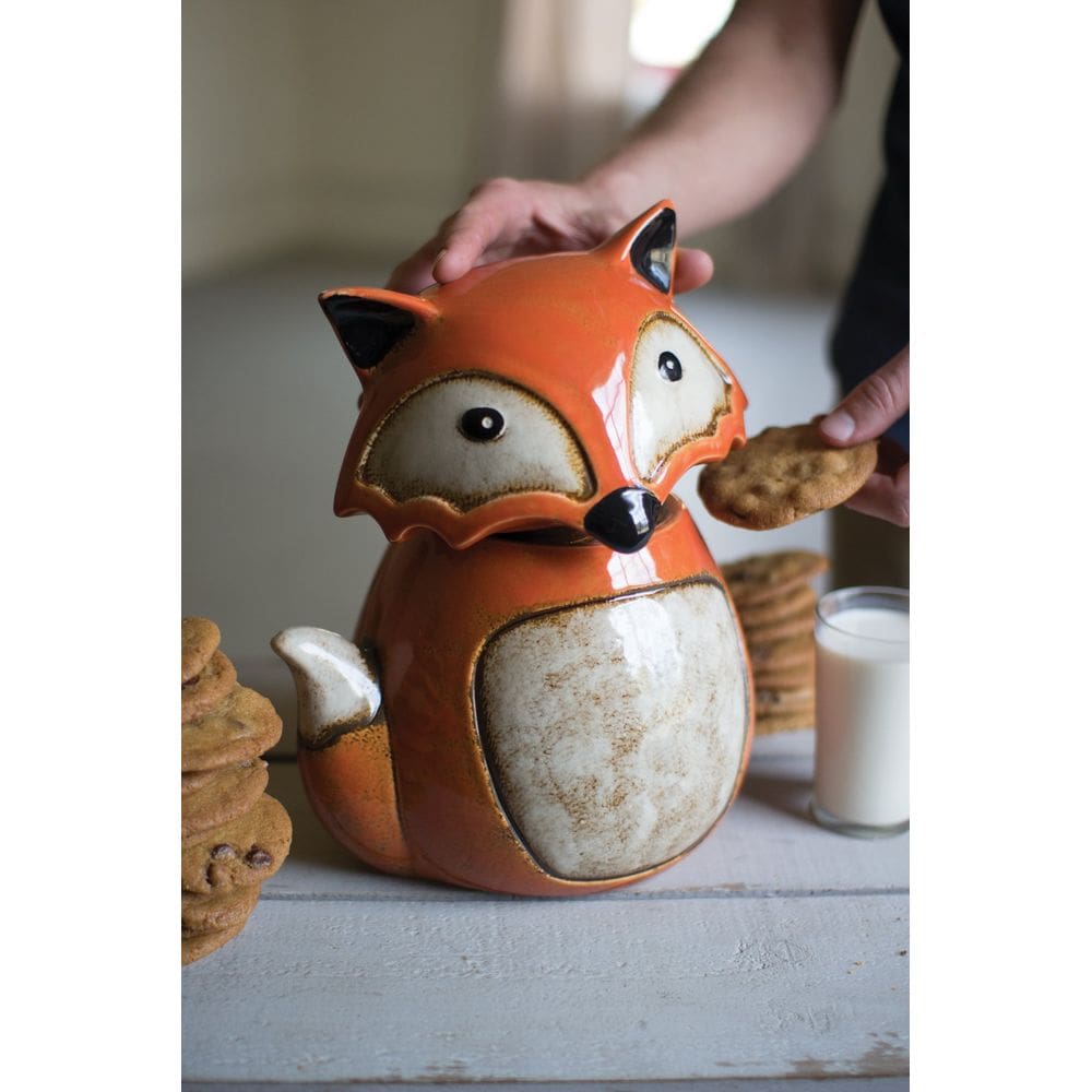 Vasilha de cerâmica KALALOU Fox Orange Food Safe 2,7 L