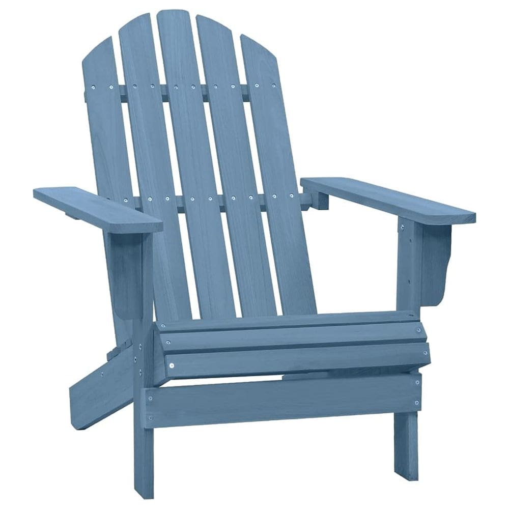Cadeira Adirondack VidaXL Patio Solid Fir Wood Blue Outdoor