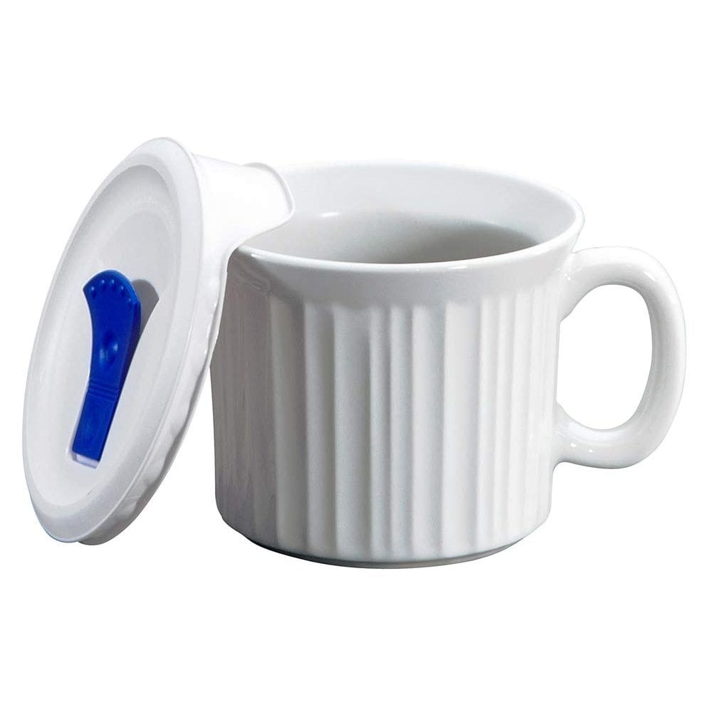 Caneca de refeição CorningWare 590ml segura para forno com tampa ventilada