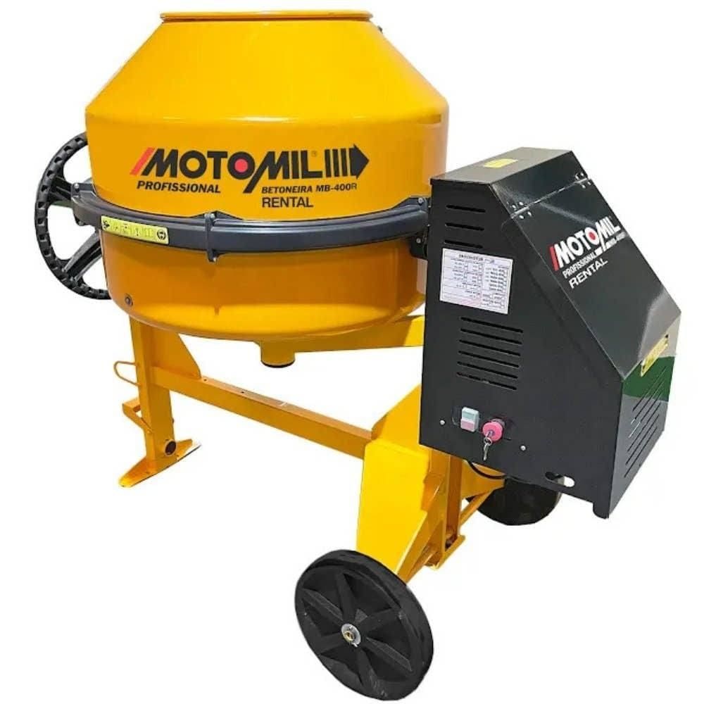 Betoneira 400 Litros Monofásico 2 HP 220V com Chave de Segurança MOTOMIL