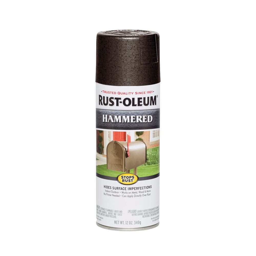 Tinta spray Rust-Oleum impede a ferrugem martelada 350 ml de bronze escuro