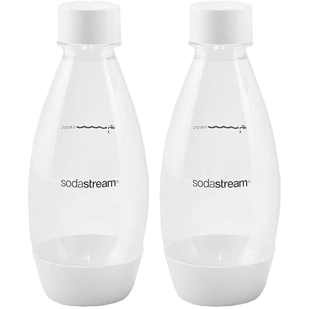 Garrafa Sodastream de 500 ml, embalagem dupla, lavável na máquina de lavar louça (branca)