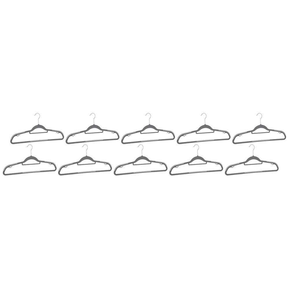 Conjunto Suit Hangers Whitmor Sure-Grip de 10 45x23 cm