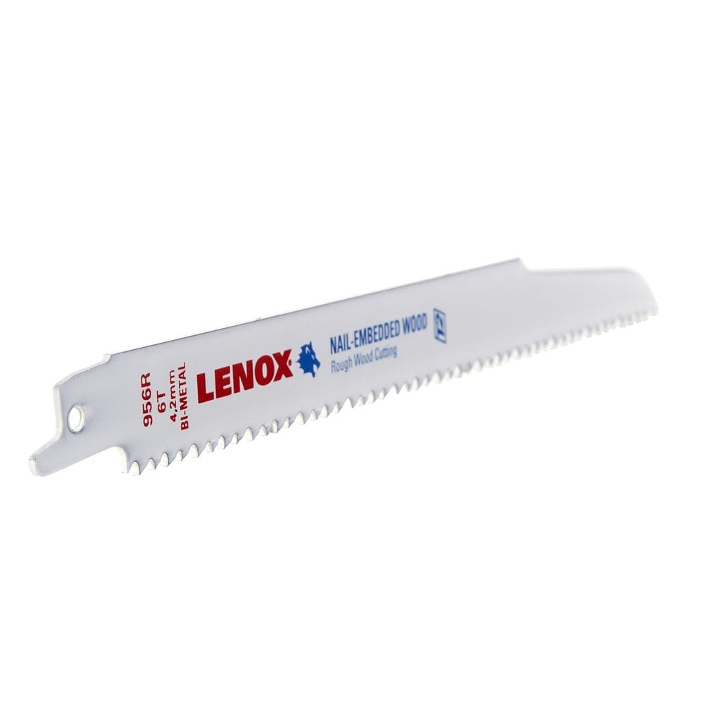 Lâmina de serra Lenox 9” de madeira bimetálica, 6 TPI, pacote com 5
