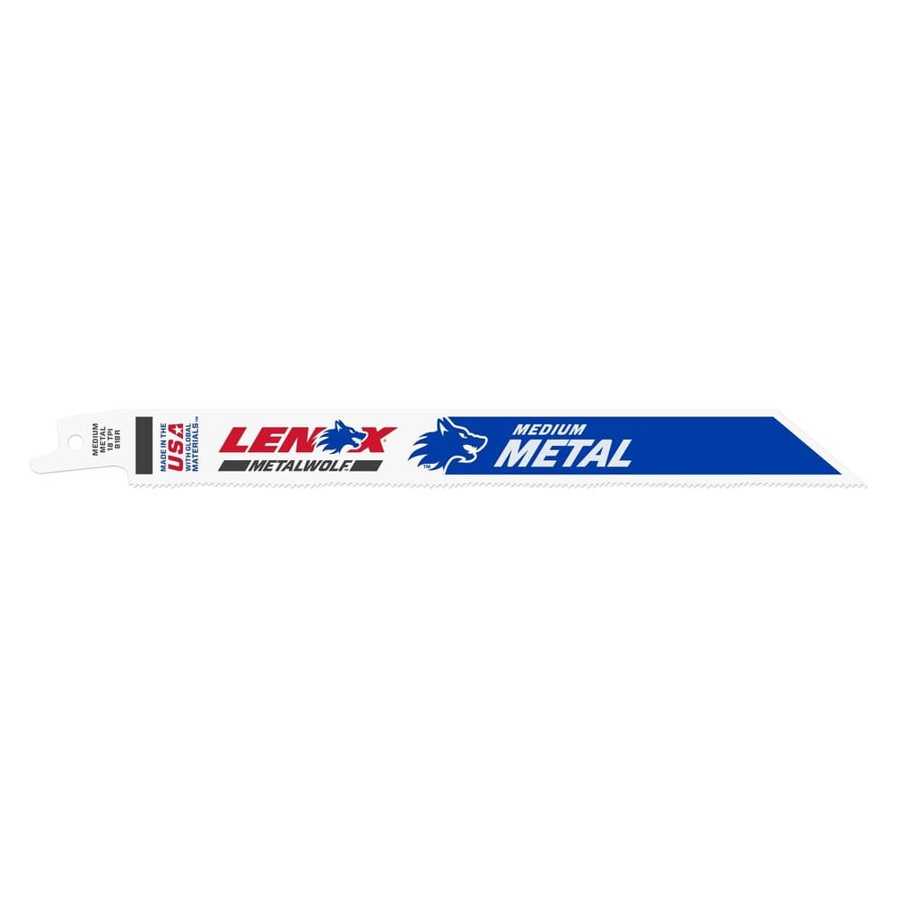 Lâminas de serra recíprocas Lenox Metal Cutting, pacote com 25, 8 polegadas