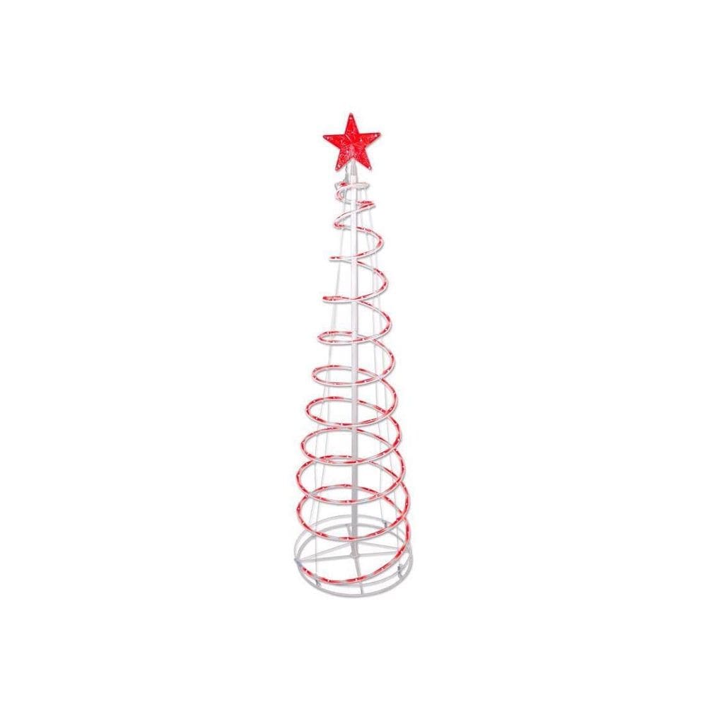 Árvore de celebração de decoração de quintal de 152 cm, plug-in, pacote com 1 pacote