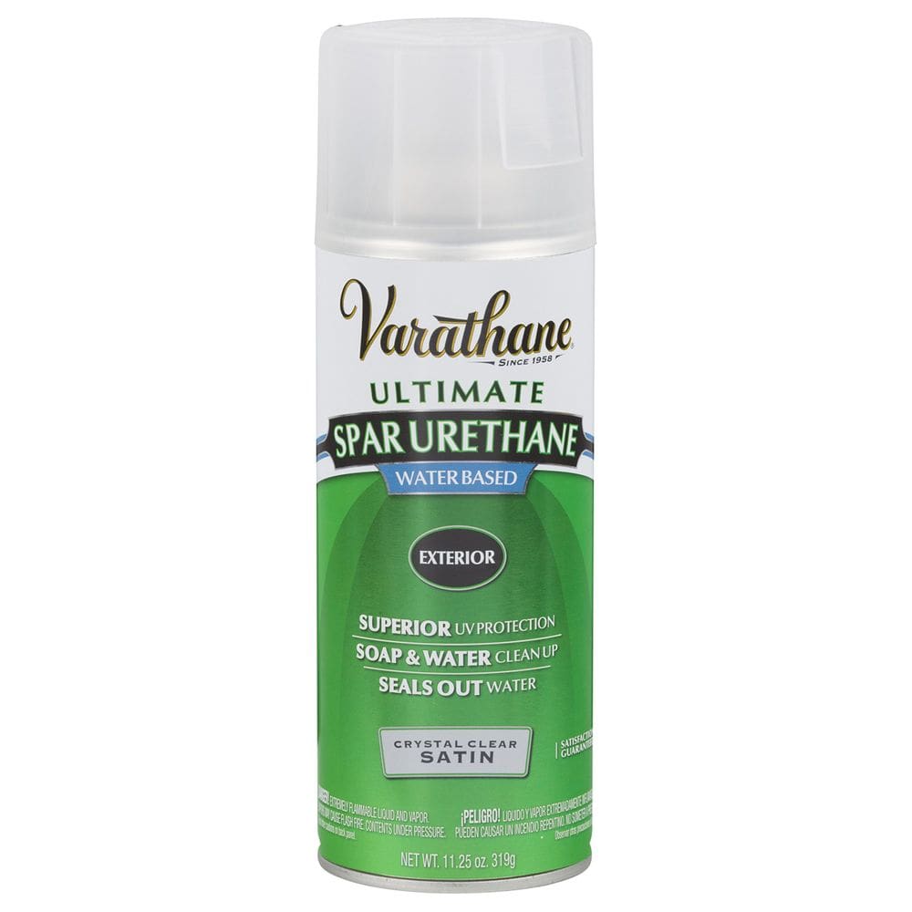 Verniz em spray Rust-Oleum Varathane à base de água 330 ml de cetim