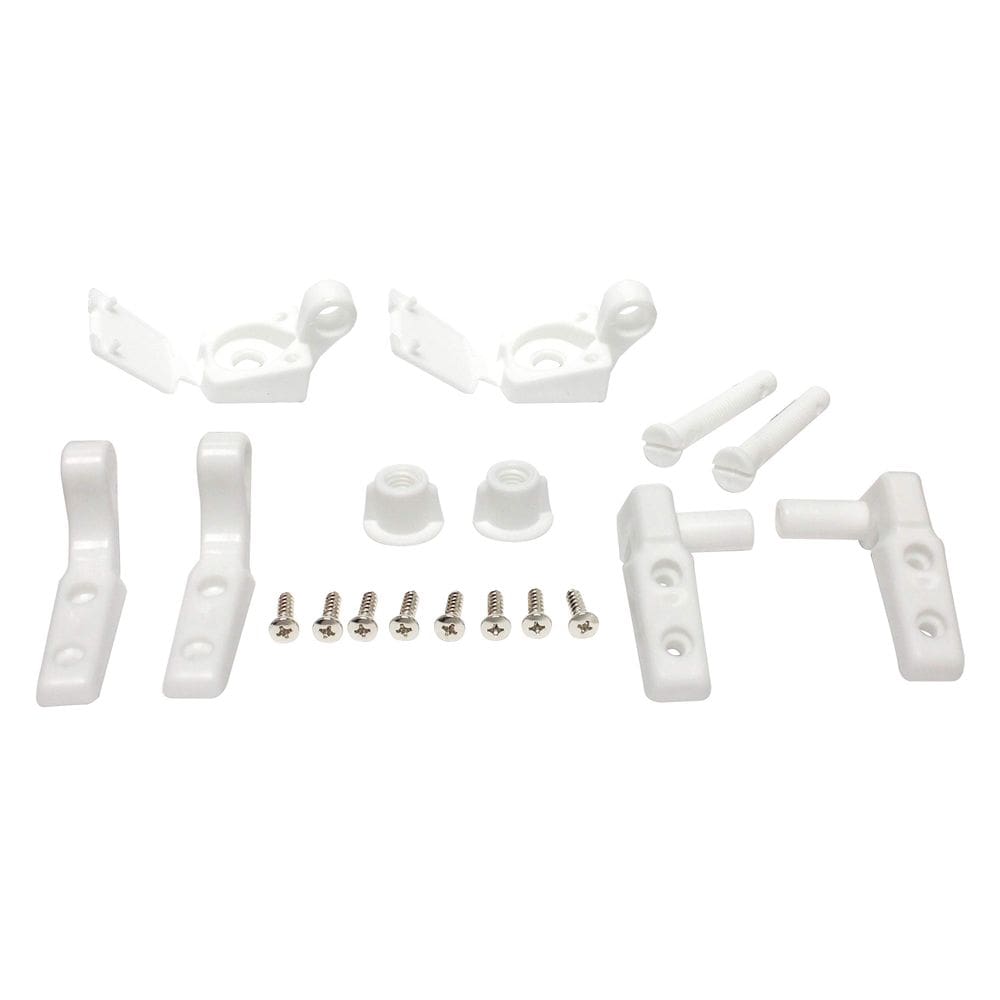 Dobradiça de assento de vaso sanitário Plumb Pak PP835-34 Plástico branco 10x13cm