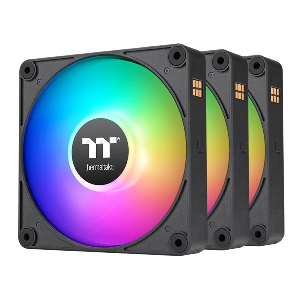 Ventilador de resfriamento Thermaltake CT140 EX ARGB Sync 140 mm, pacote com 3