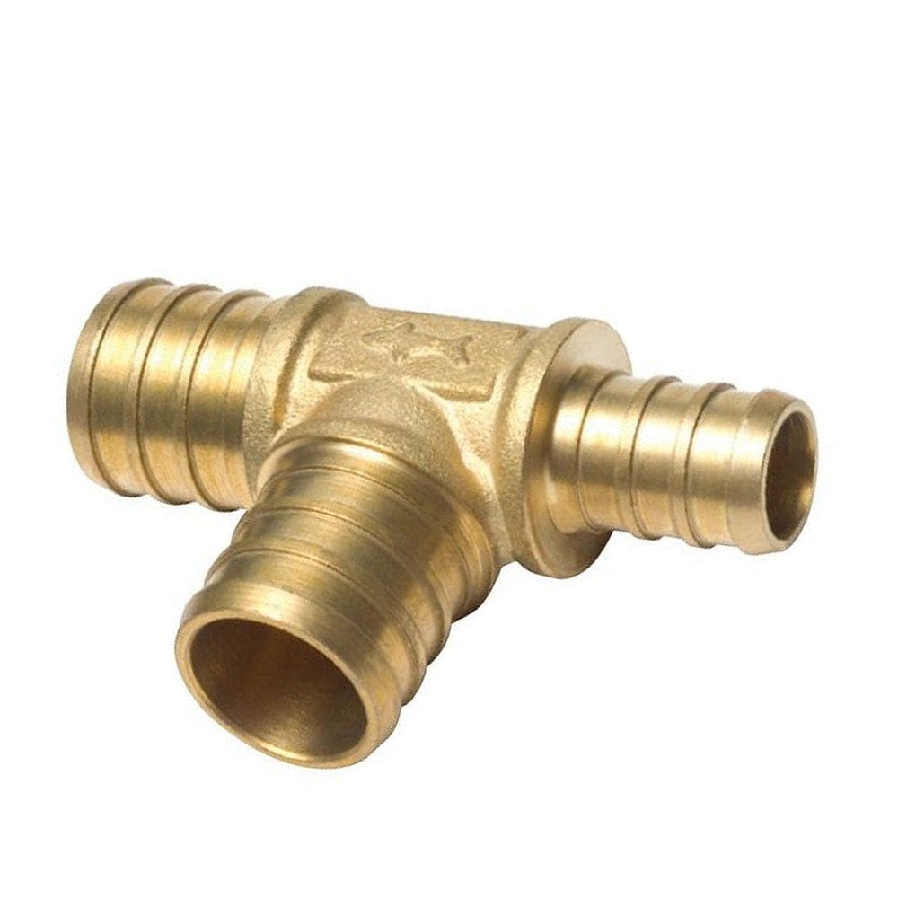 Camiseta redutora de PEX em latão SharkBite UC444LFA 3/4” x 1/2” x 3/4”