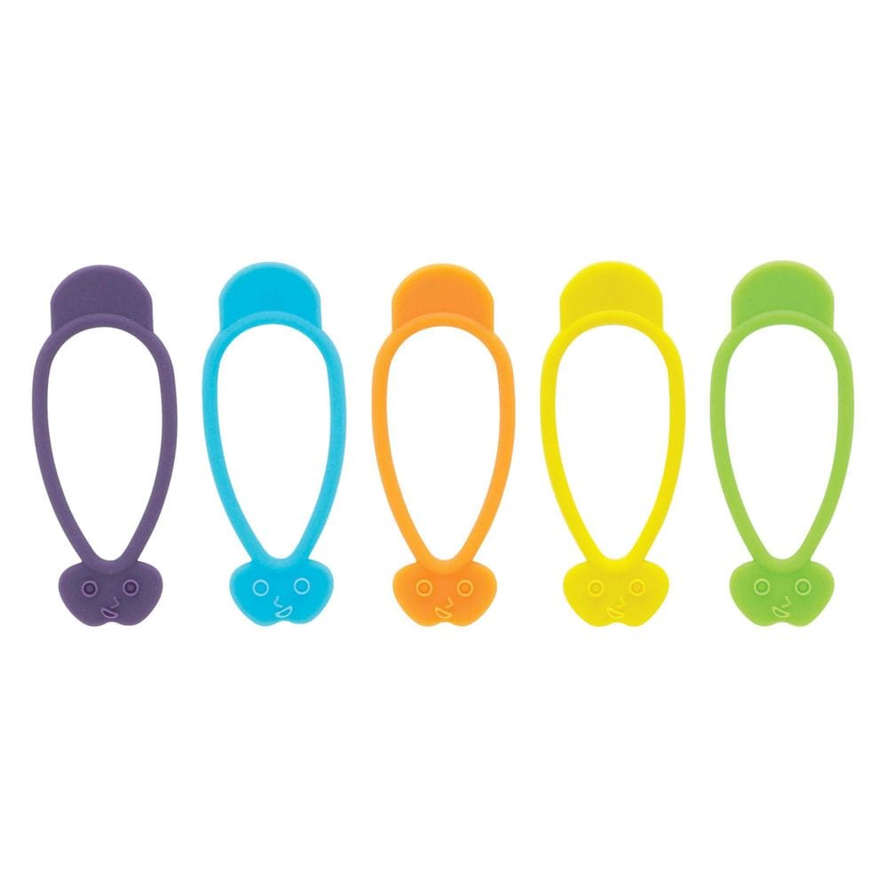 Bolsa de silicone Ties HIC Kitchen Stretch and Twist, conjunto de 10