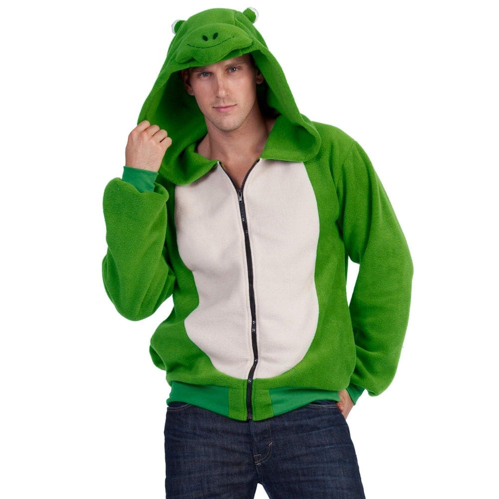 Trajes RG com capuz Freddy Frog para homens verde/bronzeado tamanho S