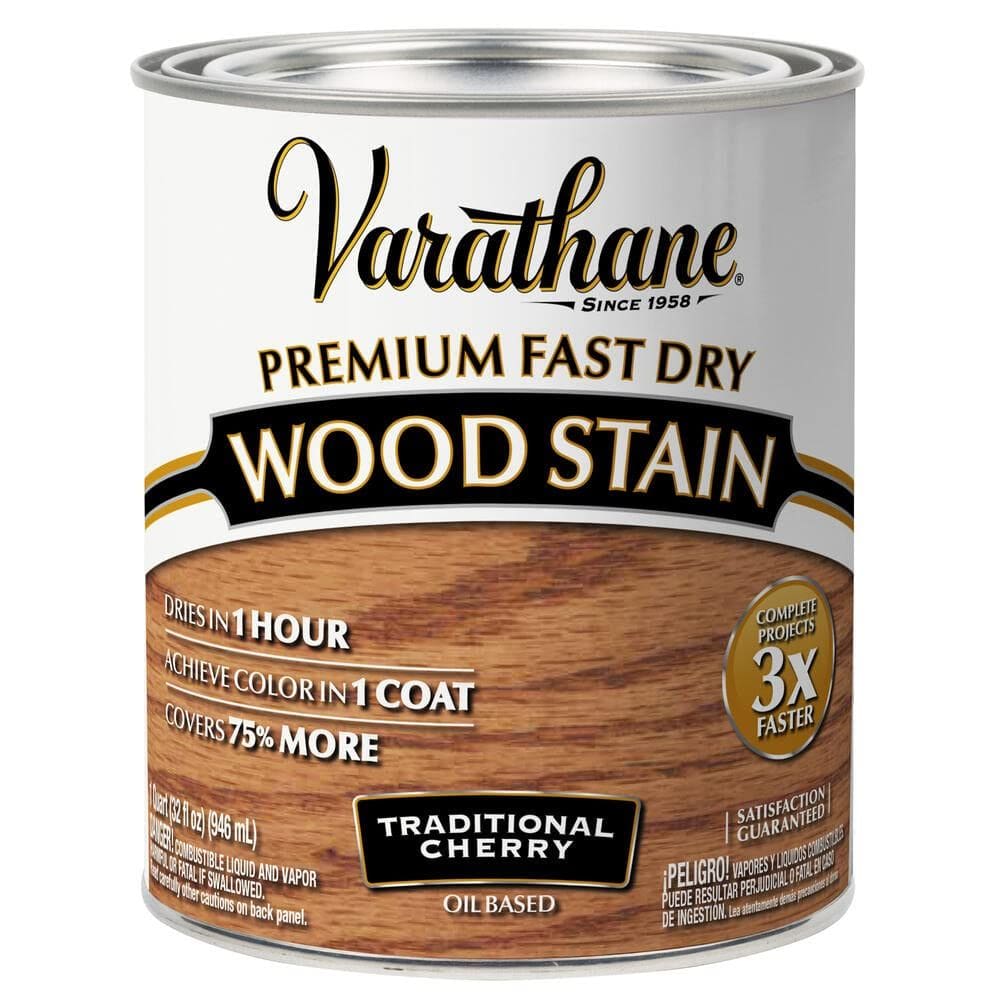 Tinta para madeira Varathane Premium Fast Dry Traditional Cherry 946ml