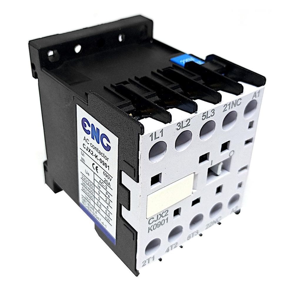 Mini Contator Tripolar Cjx2-K-0901 1Nf 220Vac 9A