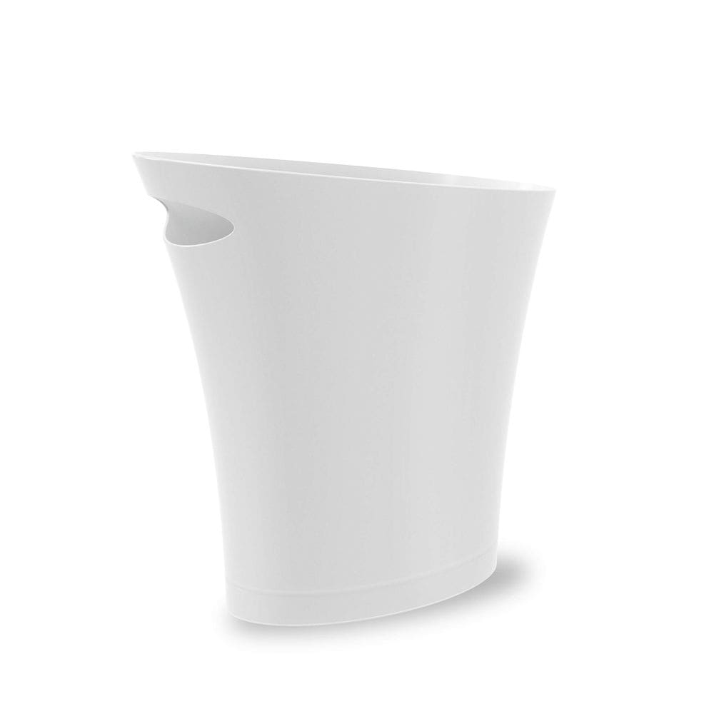 Lata de lixo Umbra Skinny, design fino de 7,5 L com alça