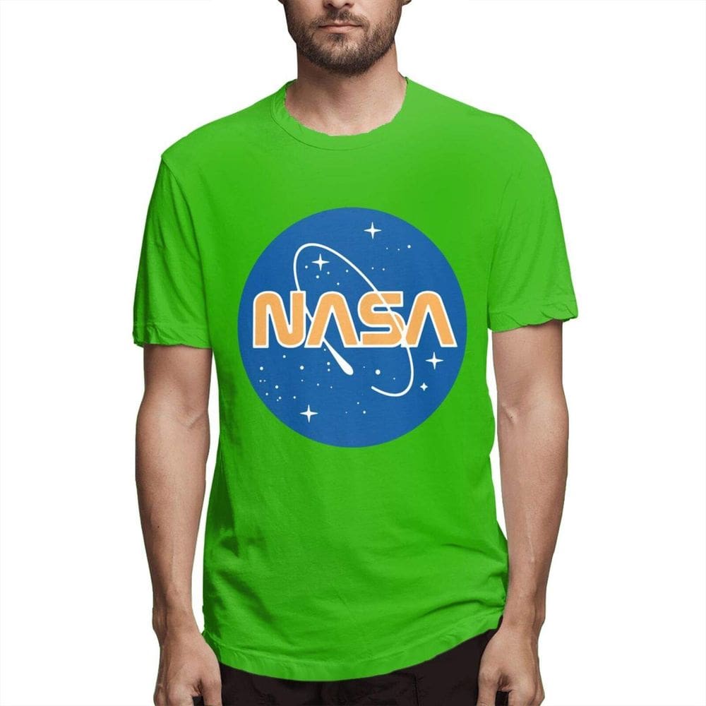 Camisa masculina GTUGHDK retrô vintage verde da NASA